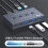USB3.2 Switcher KVM  Shared Controller Adapter 10Gbps Rate Fit Computer Laptop Mouse Keyboard Share 4 USB 5