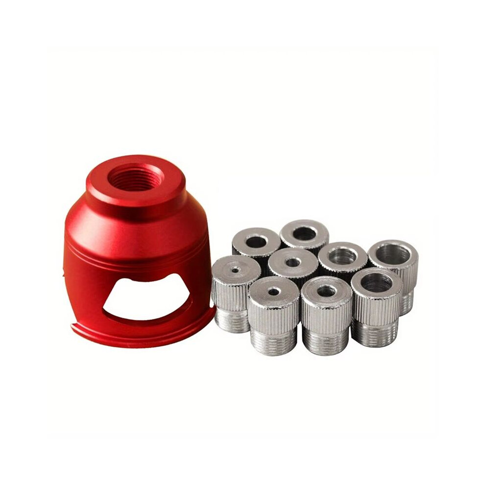 Vertical Drill Guide Pocket Hole Jig With 9Pc Drill Bushings 90Degree Straight Hole Drilling Positioner Punching Tools A 4711707654330