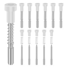 Pacote com 12 Travas de Êmbolo para Tela de Janela com Tampas, Larbeti 5/32 X 1-1/2 Polegada para Retenção e Reparo Eficazes da Tela