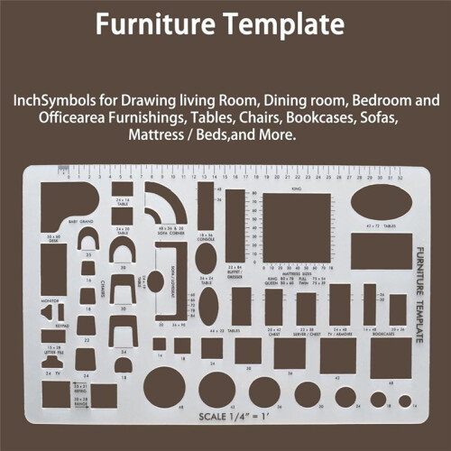 3PCS Templates Architectural Drafting Tools, Reusable Stencils for Drawing & Drawing Tools 2