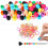 Perline per Capelli In Silicone per Bambine, Perline per Trecce, Perline per Capelli per Trecce, Perline Morbide Colorate, Sfuse 1