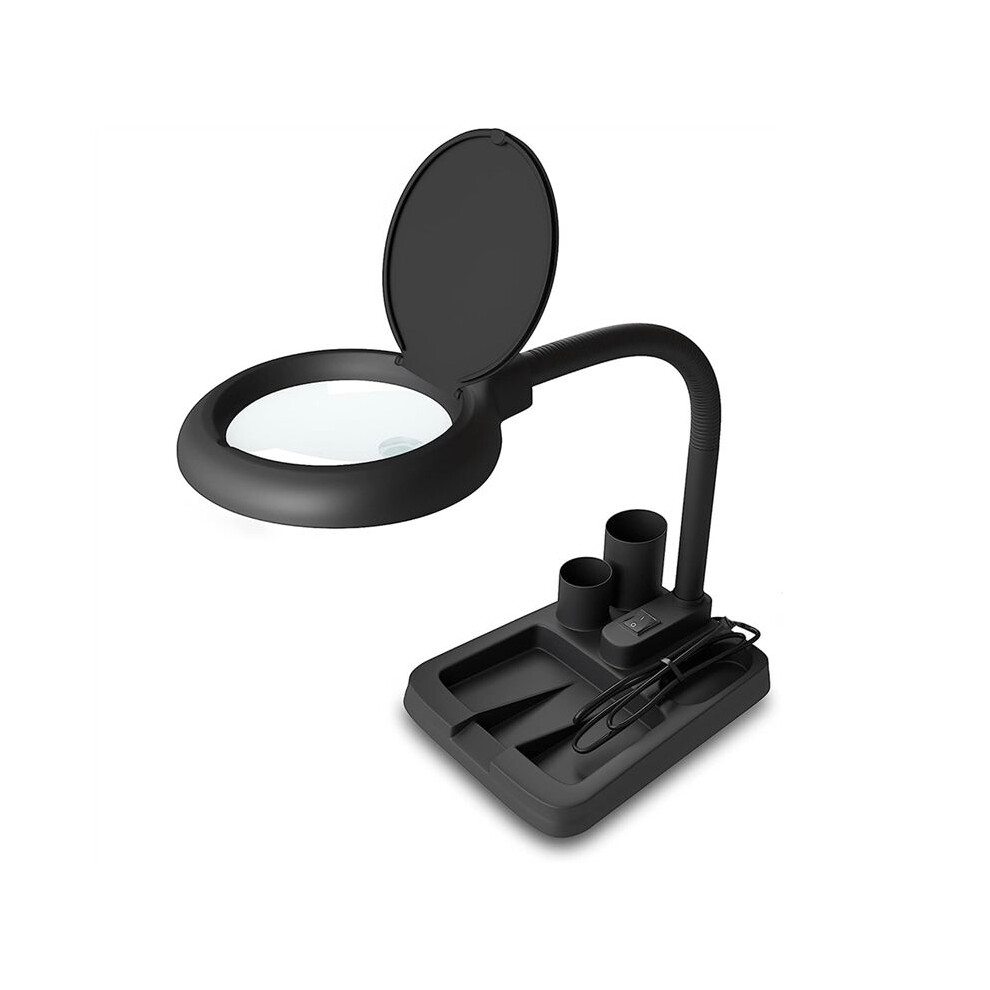 Exogio 5/10 Times Magnifier Led Desktop Magnifying Glass Lamps For Craftsmen Jewelers Eu Plug