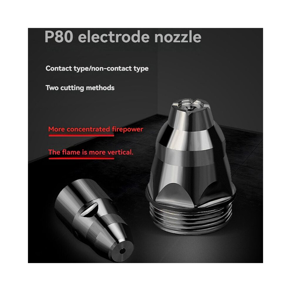 10Set 1.5Mm P80 Plasma Consumables Electrode Nozzle Cutting Torch Cutting Machine Cutting Nozzle Accessories 6033534075729