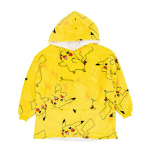 Pokemon Childrens/Kids Pikachu Oversized Hoodie Blanket