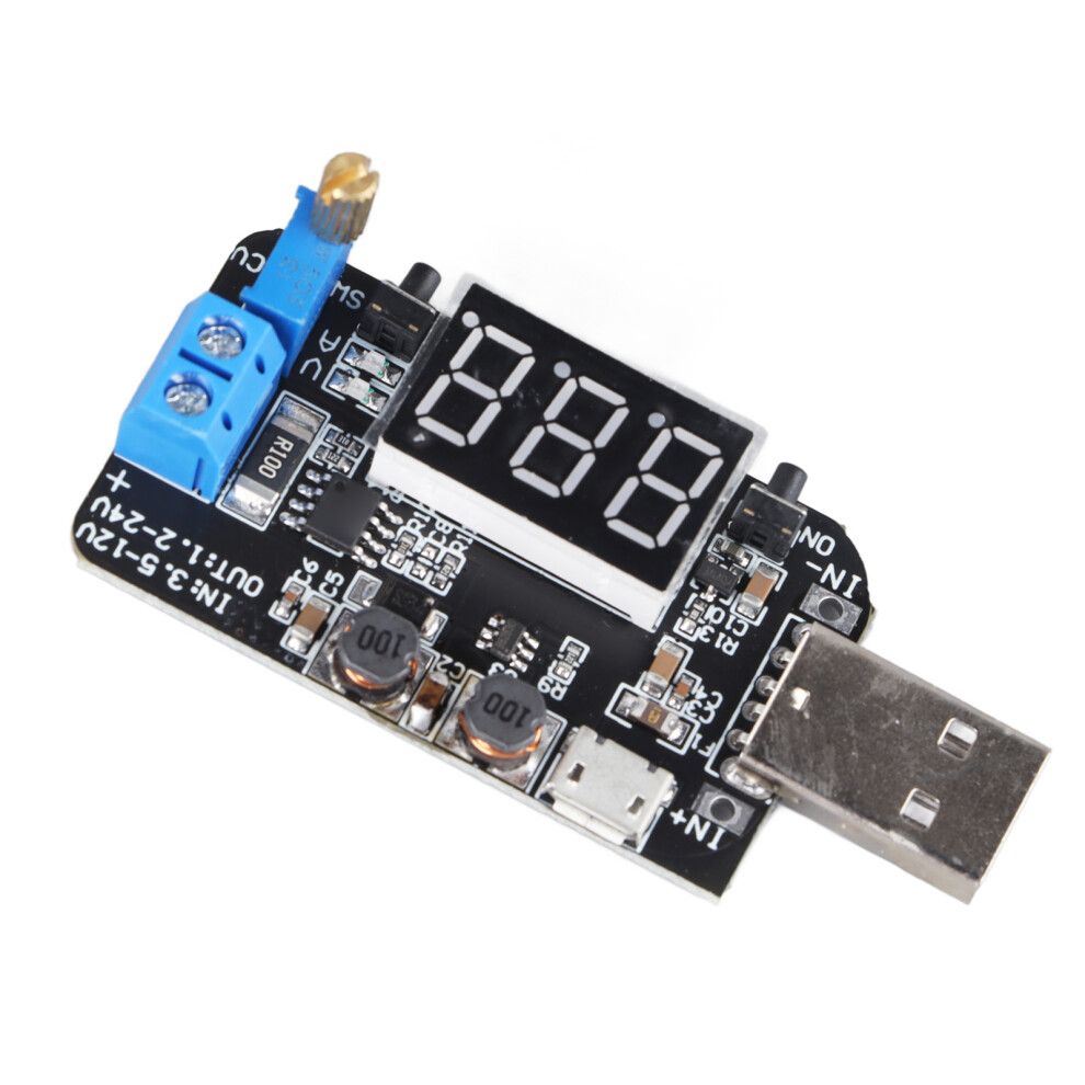 Usb Power Supply Module 5V To 3.3V/9V/12V/18V/24V Overload Protection Compact Abs 5001369592125