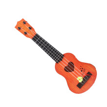 Kinder-4-Saiten verstellbarer Ukulele, 35cm Kunststoff-Musikinstrument in Orange