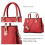Γυναικεία τσάντα Satchel, συνθετική δερμάτινη τσάντα Tote με επένδυση από πολυεστέρα, 4