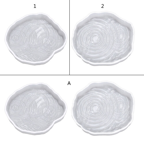 Creatieve Ripple Coaster UV Kristal Epoxyhars Mal Cup Mat Lade-A 1