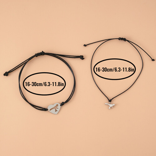 Ensemble de Bracelets de vœux mère-fille, 2 pièces, petits 1