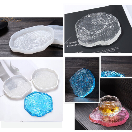 Creatieve Ripple Coaster UV Kristal Epoxyhars Mal Cup Mat Lade-A 2