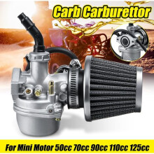 Vergaser-Ersatz für horizontale Motoren, Ansaugkrümmer mit Luftfilter für 4-Takt-Motoren, Dirtbikes, ATVs, Quads, Go-Karts, Schwarz (1)