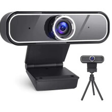 Hochauflösende Webcam mit automatischer Lichtkorrektur und Gesichtserkennung für Windows 10/11-Anmeldung und Online-Lernen