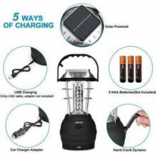 Kit de survie avec lanterne, panneau solaire pour les situations d'urgence, lampe torche LED rechargeable à manivelle pour la survie en extérieur,