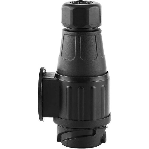 Stable Electrical Connection Euro Plug For RVs, Easy Installation Waterproof Design Facilitates Secure Connection, Black Plastic 1