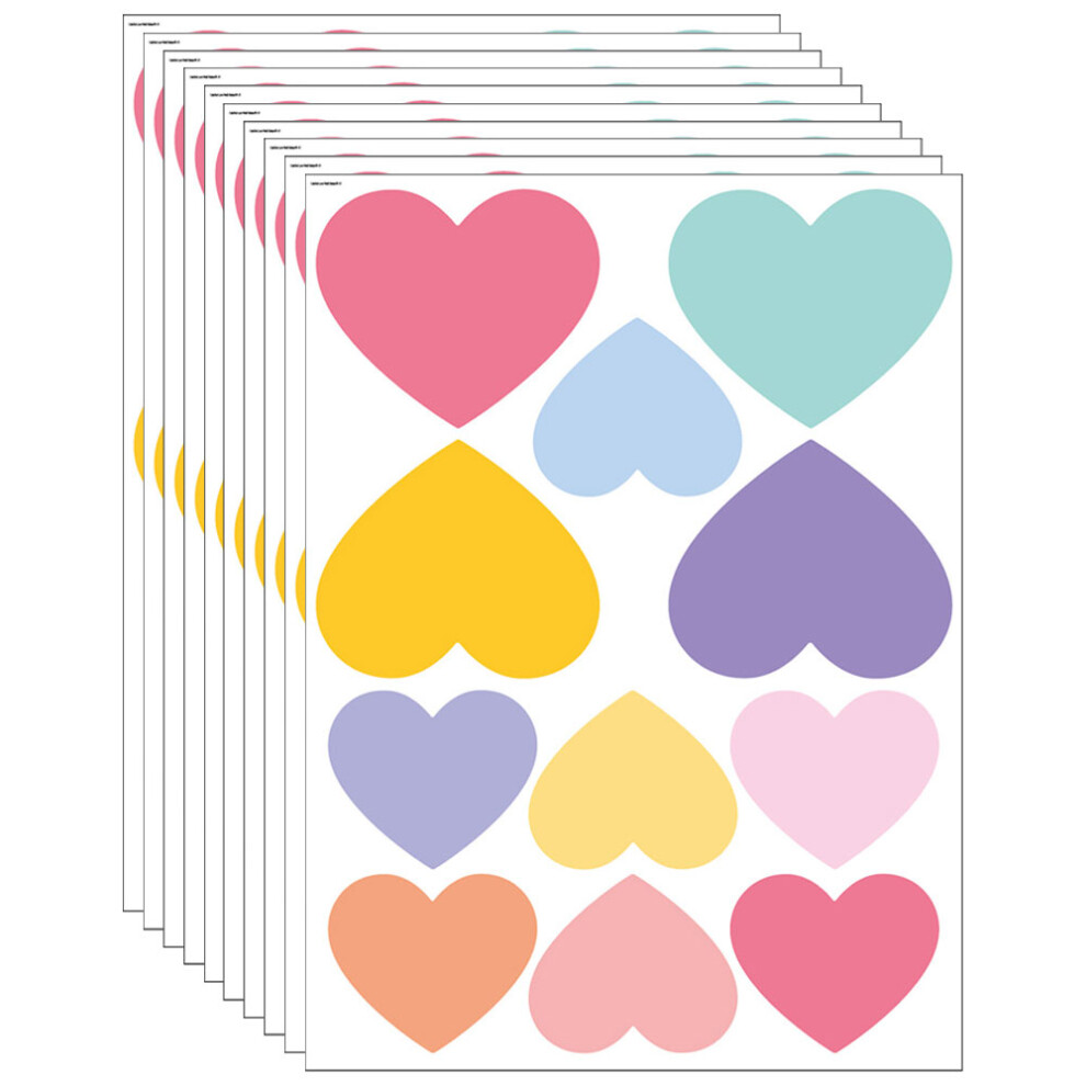 Removable Heart Wall Stickers, Heart Wall Decal Stickers for Girls Room Kids Nursery Decoration, Eco-friendly Non-toxic Vinyl Heart Wall Art, Self