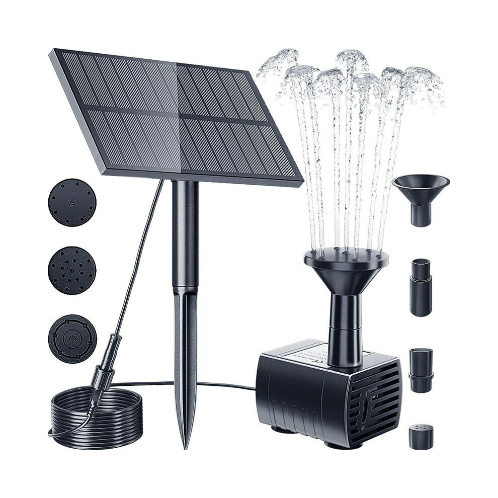 Solar Water Pump For Bird Bath Fountain, Solar Pond Pump Kit With Eco-Friendly Solar Fountain Technology, Adjustable Solar Panel For Optimal Sunlight 9128293784375