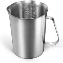 Séf legjobb barátja, rozsdamentes acél mérőpohár, öntőforma, pontos mérés, 1000 ml, fokozza a főzési élményt