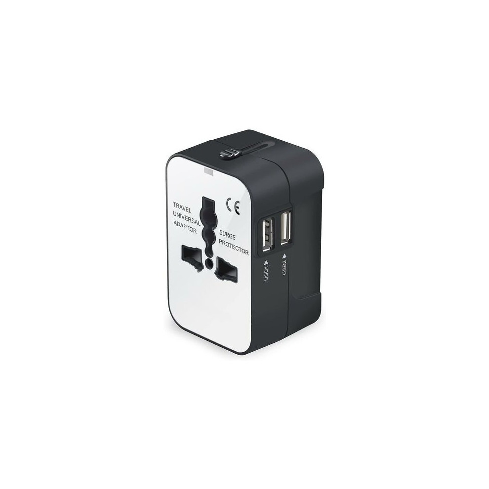 Exquisite Lightweight Travel Adapter, Universal Wall Charger With Dual Usb Charging Ports, Worldwide All In One For Over 150 Countries, 9405630850529