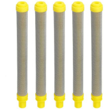 Spuitpistoolfilterset, vervangend filtergaas voor consistente prestaties, kliksysteem voor snelle installatie, compatibel met de meeste airless