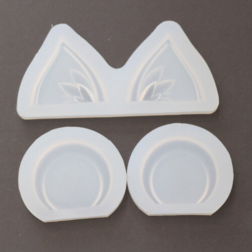 Moule en cristal époxy, oreilles de chat, oreilles d'ours, 1