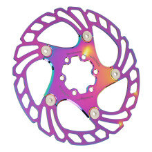 160mm Mountain Bike Disc Brake Rotor with Colorful 6 Nails CNC Made