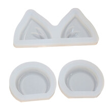 Moule en cristal époxy, oreilles de chat, oreilles d'ours,