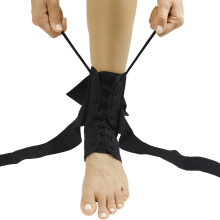 Foot Pain Relief Ankle Brace, Adjustable Laced Ankle Brace, Provides Lateral And Medial Support, Dual Stabilizing Figure Eight Straps, Eliminates