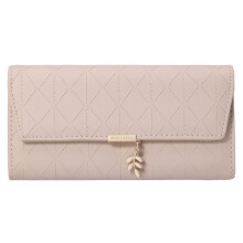 Women's Wallet with Zip Pocket, Trifold Large Capacity PU Leather Clutch RFID Blocking Snap Closure Portable