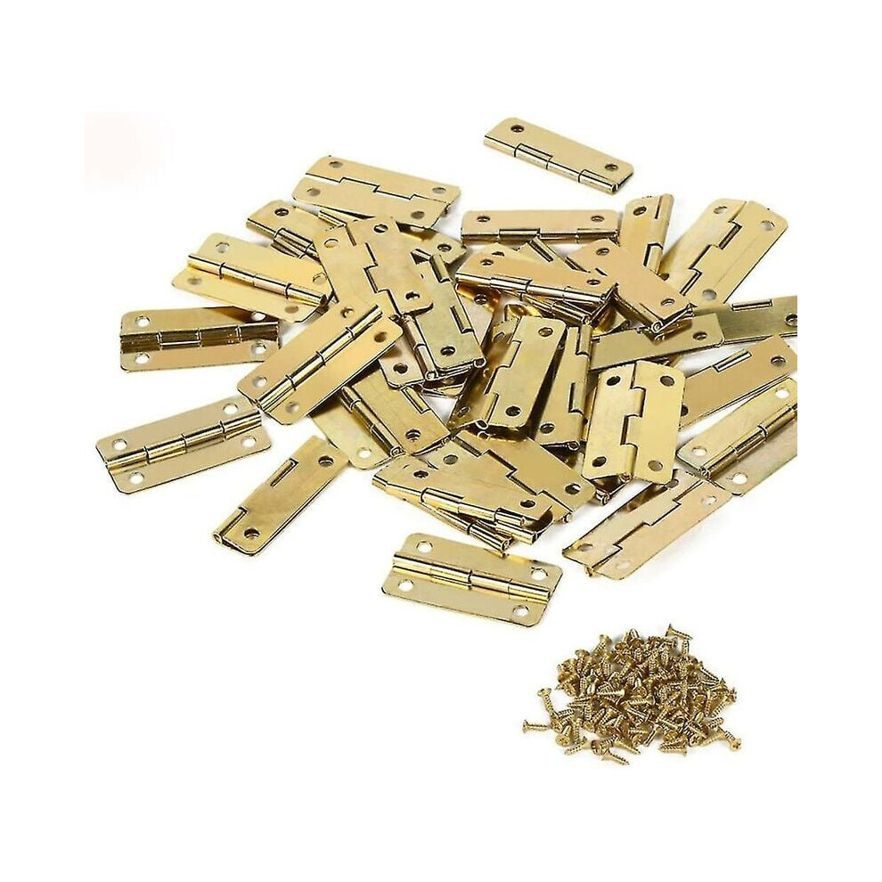 Home Furniture Hardware, Solid Brass Miniature Hinge With Corrosion Resistant Finish, Easy To Install Folding Butt Hinge For Cabinet Door, Ideal For 9173940223974