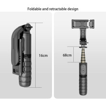 Tripé extensível inovador, design leve e portátil perfeito para suas aventuras de viagem, suporte de celular removível que garante