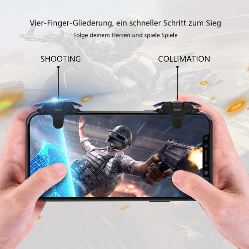 Controller per giochi mobili Trigger per funzionamento a sei dita, funzionamento migliorato e design leggero, perfetta compatibilità e design 2