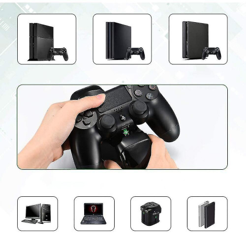 Ps4Controller-opladerstation, innovativ Ps4Controller-stander med hurtigopladning til Playstation4Remote, Ps4Controller-oplader med 4 2