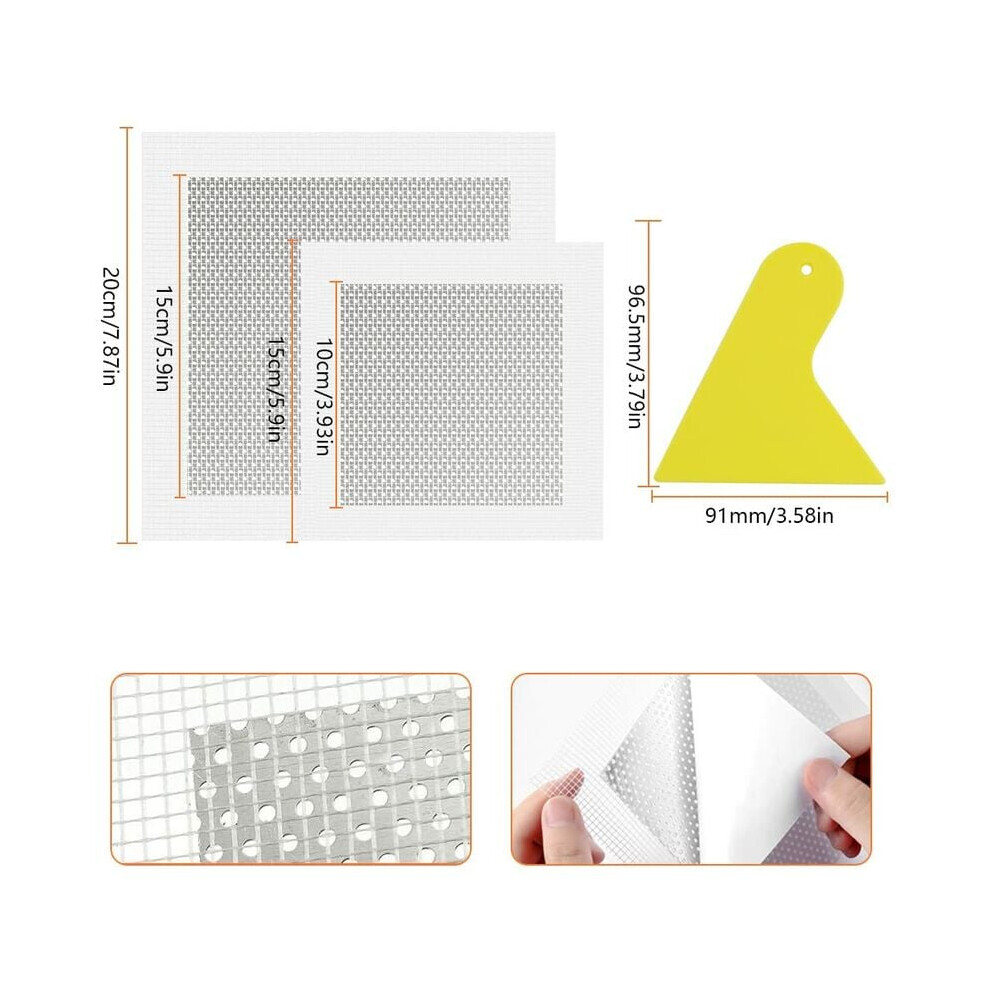 Innovative Drywall Repair Solution, Invisible Repair Fiberglass Wall Patch Assorted Sizes For Quick Fixes 9169997115577