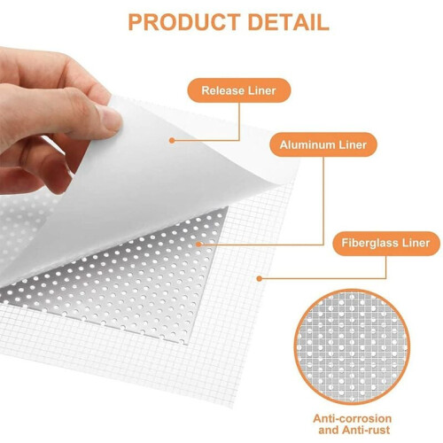 Durable Wall Repair Solution, Assorted Size Aluminum Patches For Reliable Home Fixes 2
