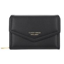 Refined Leather Wallet, Iconic Waist Bag Style, Multiple Card Slots For Organized Convenience