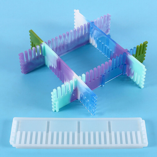 Serrated Comb Shape Frame Silicone Mold Multifunctional Epoxy 1