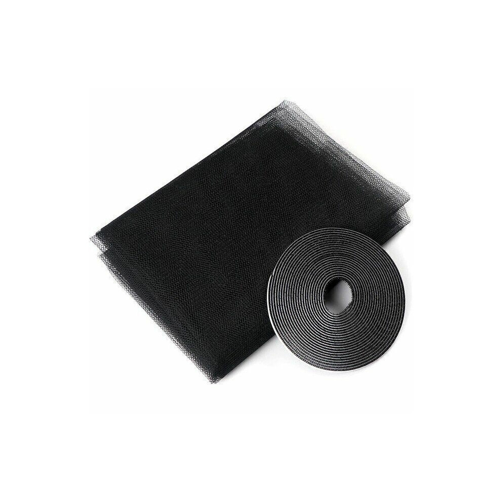 Fire-Retarded Fiberglass Mesh Screen, Adjustable Window Screen For Multiple Window Types, Strong Magnetic Seal Ensures Tight Fit 9148971701043