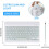 Rechargeable Bluetooth Wireless Keyboard, Responsive Typing Experience Meets Wide Compatibility For Seamless Multitasking 5