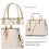 Γυναικεία τσάντα Satchel, συνθετική δερμάτινη τσάντα Tote με επένδυση από πολυεστέρα, 4