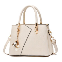 Bolsa estilo carteiro feminina, bolsa de mão em couro sintético com forro de poliéster, design elegante e sofisticado, bolsa de ombro leve e