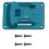 Li-Ion Battery Power Tool Accessoies Storage Fixed Bracket Installation Base Display Rack Belt Buckle for 4