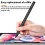 EMR Stylus for  2 Replacement with Digital Eraser 4096 Pressure Level Sensitivity  Rejection for 5