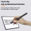 EMR Stylus for  2 Replacement with Digital Eraser 4096 Pressure Level Sensitivity  Rejection for 6