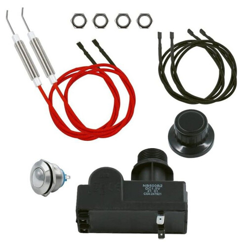 Gas Grill Igniter Push Button Control Automatic  Ignition AA Battery with Electrode Spark Ignitor for Gas Grill 2