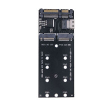 M.2 to Adapter SFF-8654 to M2 NVME SSD Converter 22Pin to M2 Expansion Card 2 in 1 Combo Adapter for Mainboard