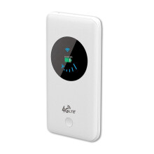 Enrutador 4G MIFI de Bolsillo, Enrutador 4G LTE con Puertos RJ45, Enrutador WiFi de 150 Mbps, Punto de Acceso de Banda Ancha Móvil para Automóvil,