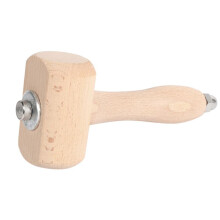 2X Holz Hammer LEDer Handwerk Schnitzen Hammer Sew LEDer Werkzeug Kit (Holz)