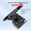 PCI-E to TYPE-E Expansion Card PCIE X4 to TYPE-E USB 3.2 20Gbps Expansion Card for Type C Front Panel Mount Adapter 5