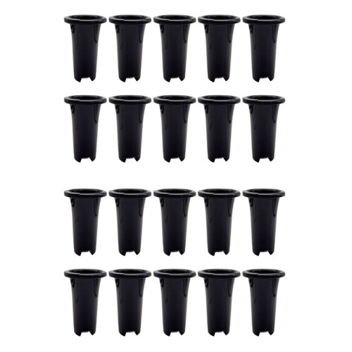 20Pcs Plastic Deep Plant Nursery Pots, Thick Stable Tall Tree Pots, Reusable Tall Seedling Plant Container Pots, Deep