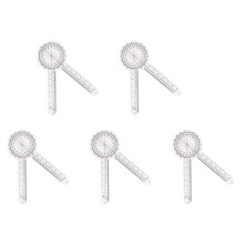 5st 12 Inch Goniometer, Transparante Orthopedische Hoekliniaal Kunststof Goniometer 360 Graden Spinale Goniometer voor Lichaamsmeting